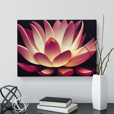 Adorable Lotus Flower - Wrapped Canvas