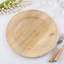 Assiette de présentation en bois texturé à fentes (ensemble de 4)-109183633