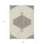 Tapis lavable intérieur / extérieur ivoire HomeRoots 5 pi x 8 pi