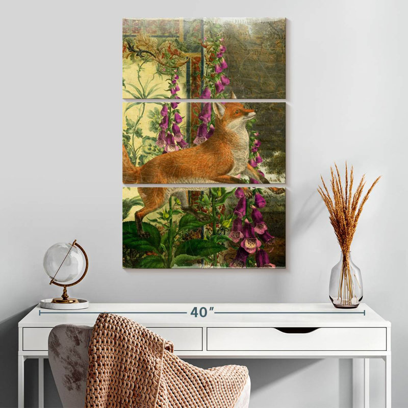 Brampt, animaux fantaisistes, renard, H 32 po x l 20 po