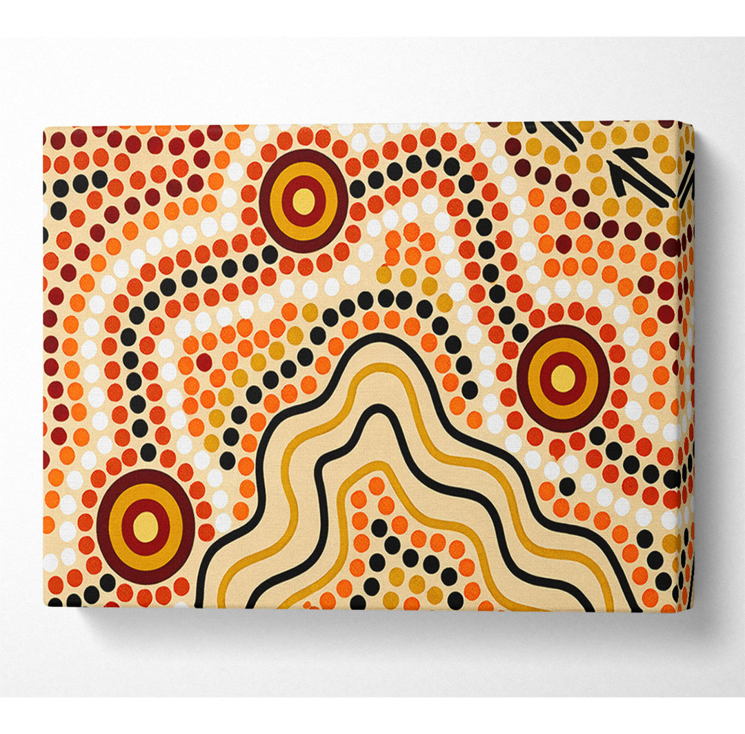 Aboriginal Australian Sands - Kunstdrucke auf Segeltuch