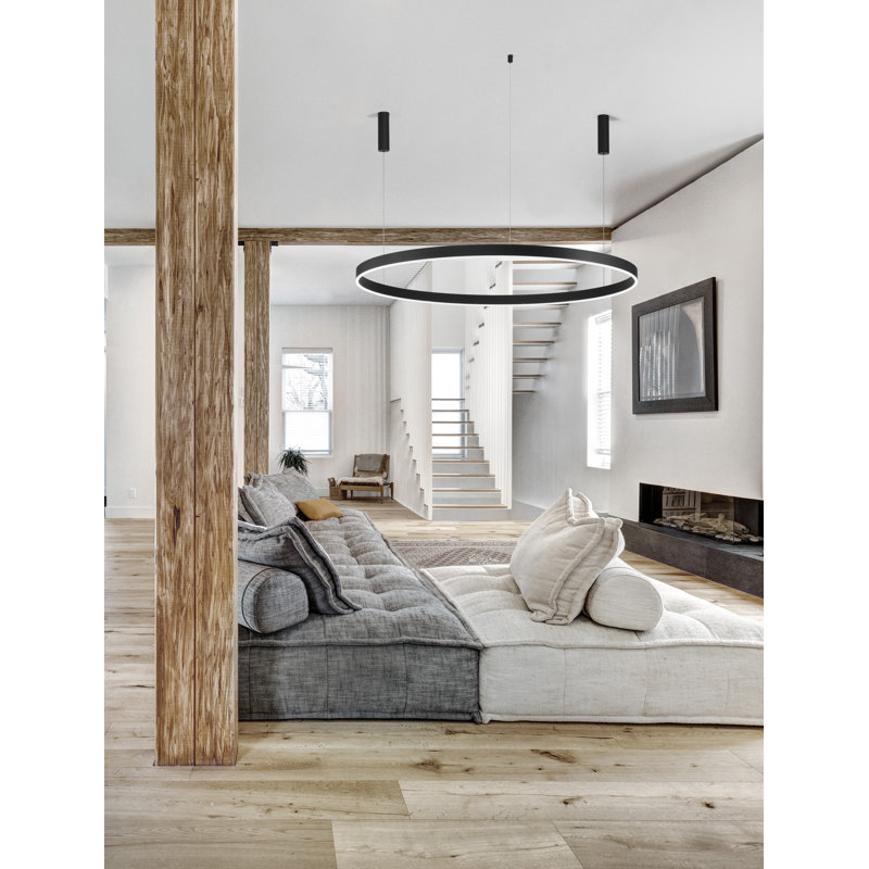 1 - Light Black LED Chandelier Pendant