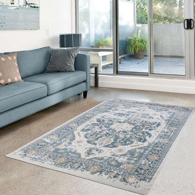 Tapis oriental bleu Staton