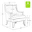 Ensemble de 2 fauteuils à oreilles 27 pouces Annalecia-1846271566