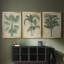 «Burlap Palm Silhouette I», toile tendue avec châssis sur mesure - 3 pièces-1540726532-1540726542