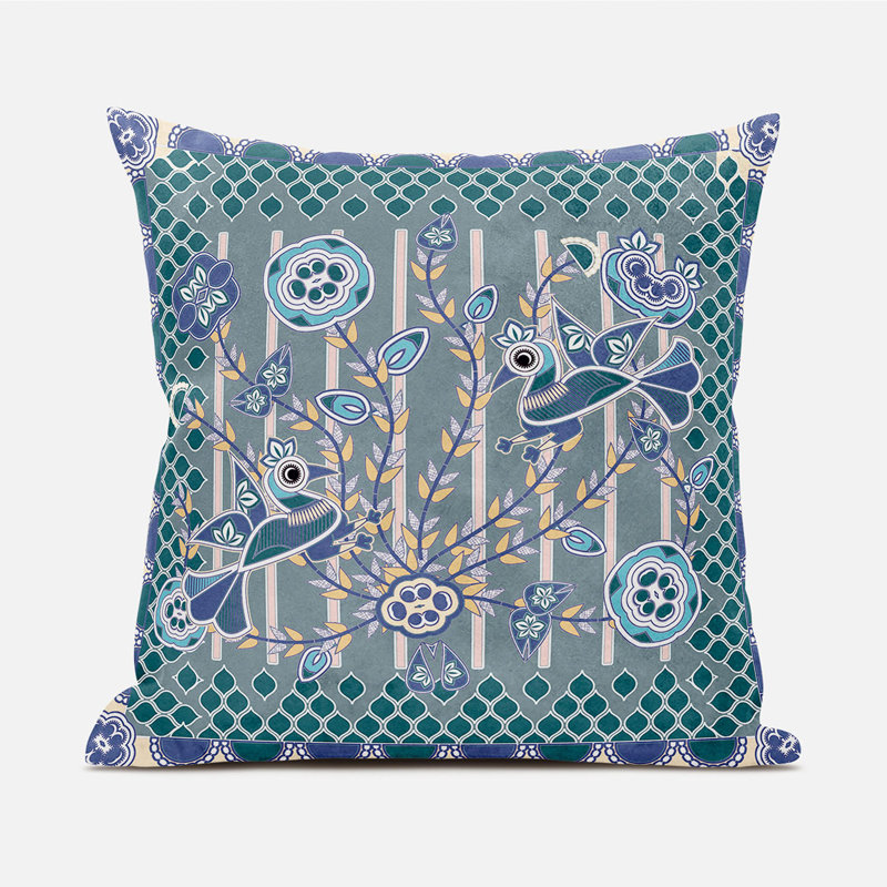 Housse et insert de coussin décoratif en polyester pour l'intérieur et l'extérieur, 26 po x 26 po