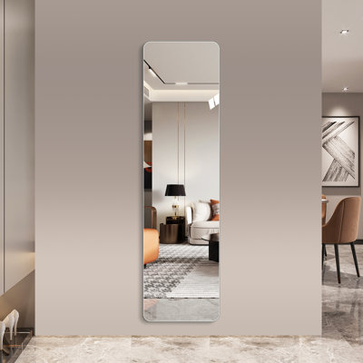 60"x15" Full Length Frameless Mirror for Wall, Bedroom, Bathroom, Living Room – Selfie Mirror