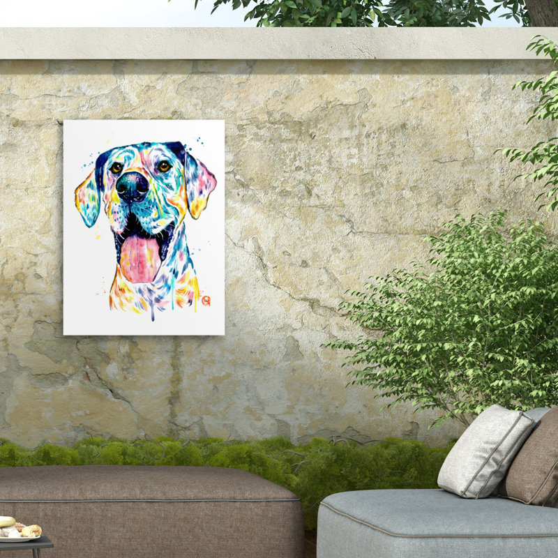 Toile d'extérieur Lisa Whitehouse Great Dane, H 18 po x l 24 po