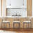 Upholstered 25'' Counter Stool with Solid Wood Frame-1871850528-1871850529