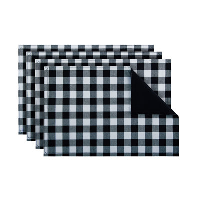 Rosyln Cotton Blend Plaid Rectangle Placemat
