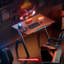 Computer Gaming Desk, PC Desk for Home Office, A Shaped Table-1814730805