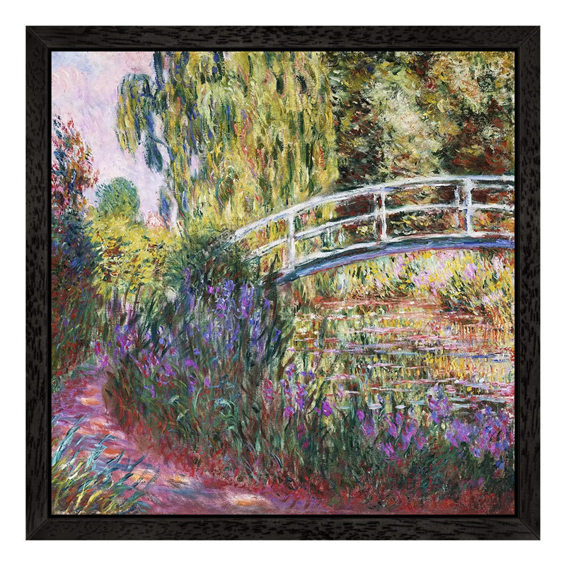 Print on Canvas, 45.72 cm H x 45.72 cm W x 4.445 cm D, Black Floater Framed