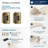 1/2 inch (13mm) Overlay Single Demountable Partial Wrap Golden Champagne Cabinet Hinge - 1 Pair-86215663