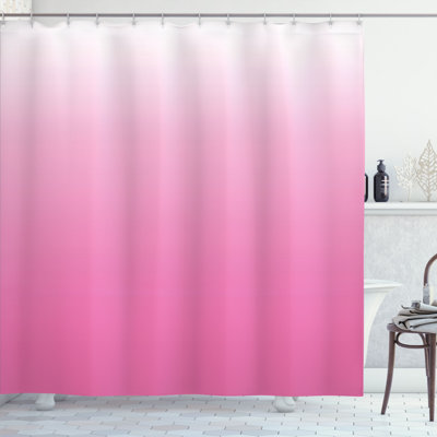 Fred Ombre Shower Curtain with Hooks Included
