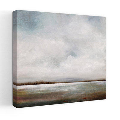 Douce brise, art abstrait de paysage côtier
