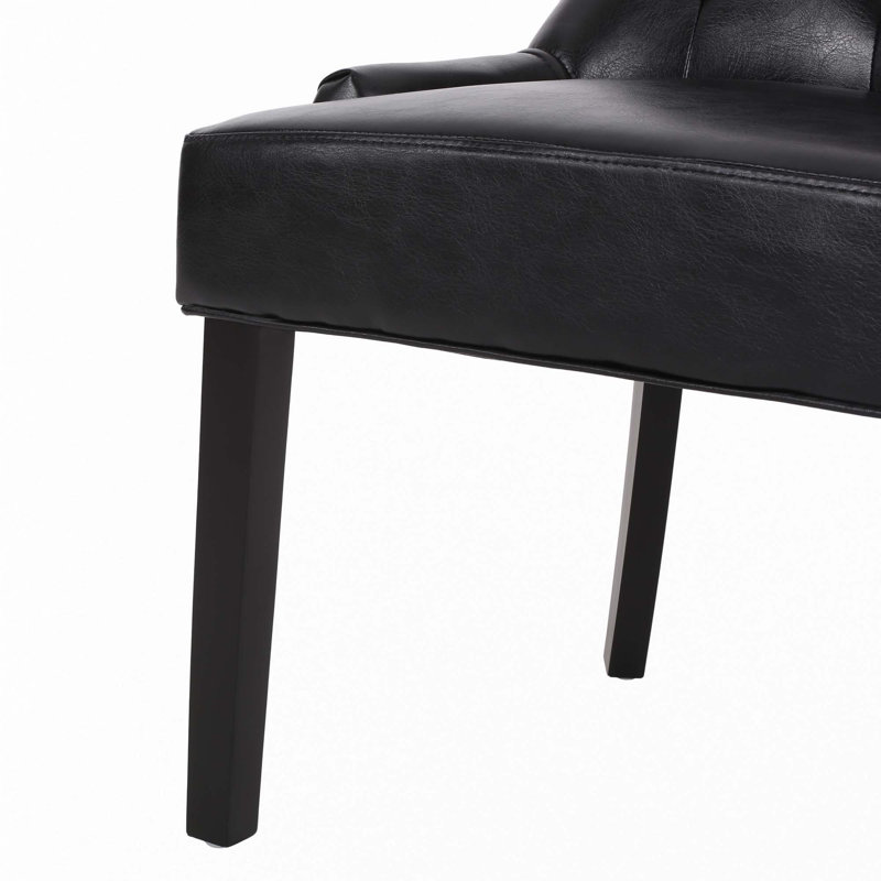 Ensemble de 2 chaises de salle à manger, Noir