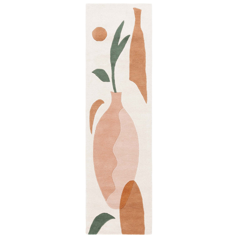 Nashae Hand Tufted Wool Pile Rug, Runner 2'3" x 8'