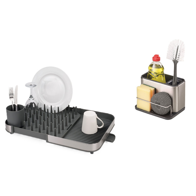 Joseph Joseph Expandable Dish Rack & Sink Caddy Bundle