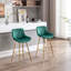 Ensemble de 26 tabourets de bar 26 po avec tabouret de comptoir en velours chromé-278442639
