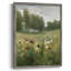 Reproduction florale rétro avec encadrement Ccc - bois massif-2109620868