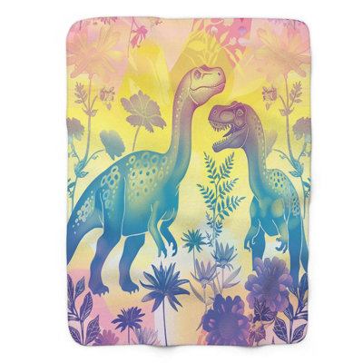 Luminous Dinosaurs - 1 pièce Sherpa Premium
