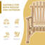 Chaise berçante d'extérieur en bois Outsunny