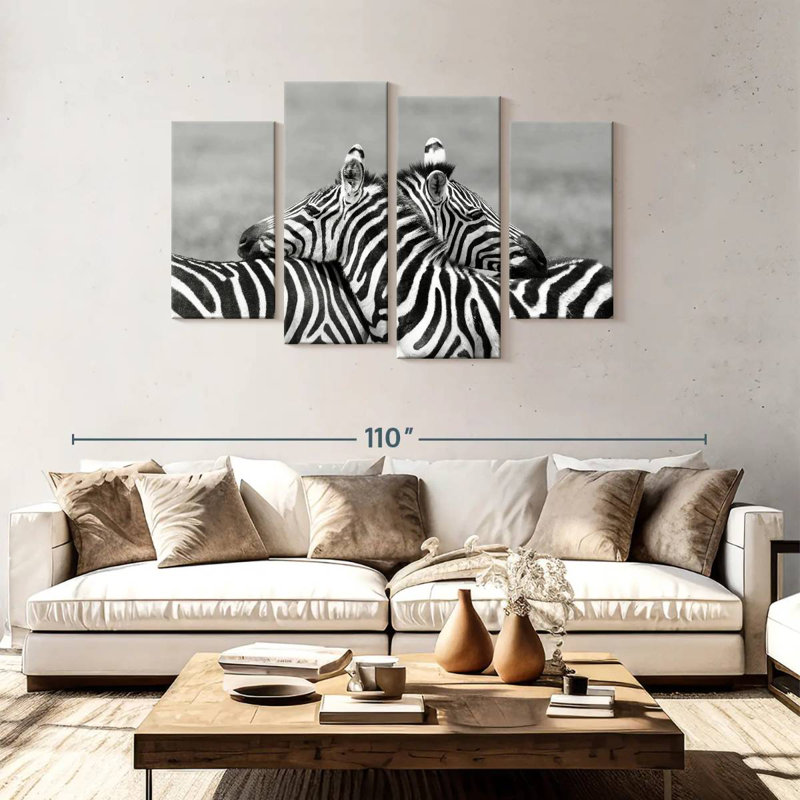 Loving Zebras, 48" H x 75" W