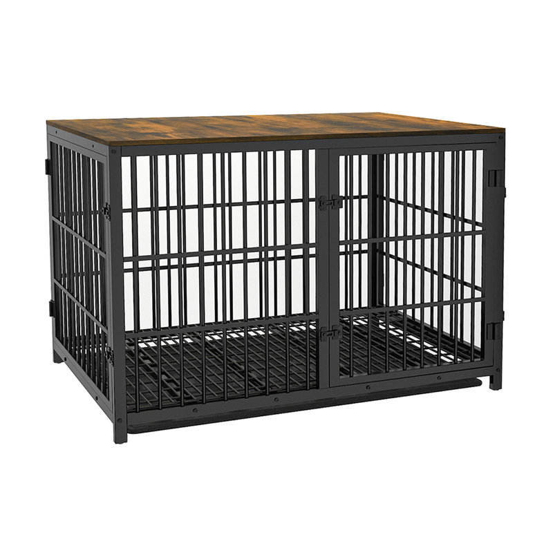 Caisse pour animal Chamiya, Noir, noir, noir, noir, Très très grand (H 32 po x l 47,2 po x P 30,5 po