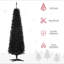 Arbre de Noël artificiel 6 pi avec arbre de Noël 6 pi avec 390 branches réalistes et support en plastique