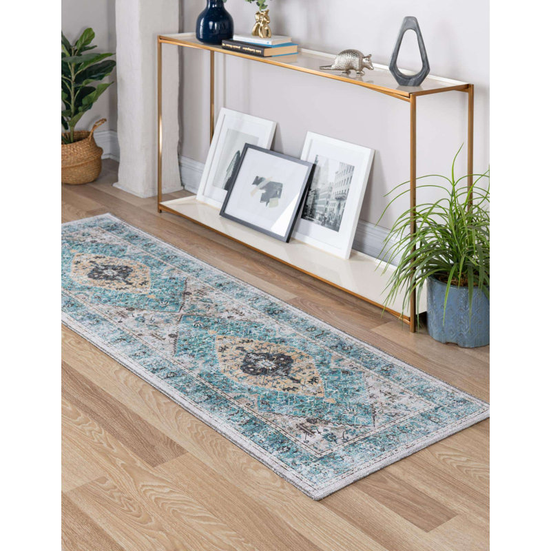 Tapis lavable Bungalow Bungalow, Tapis de couloir 2 pi 7 po x 10 pi