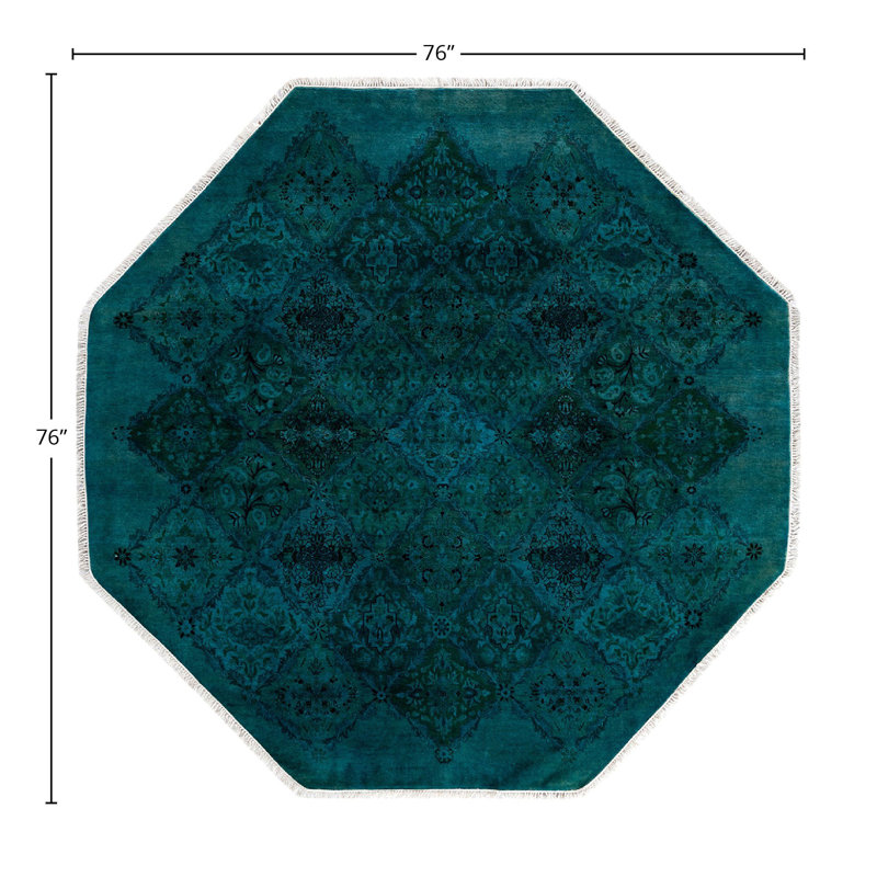 Overyed One-of-a-Kind Octagon 6'4" X 6'4" Hand Knotted Area Rug