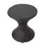 Outdoor 16-Inch Wicker Hourgla Side Table