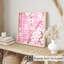 Motif floral de fleurs écossaises roses sans cadre