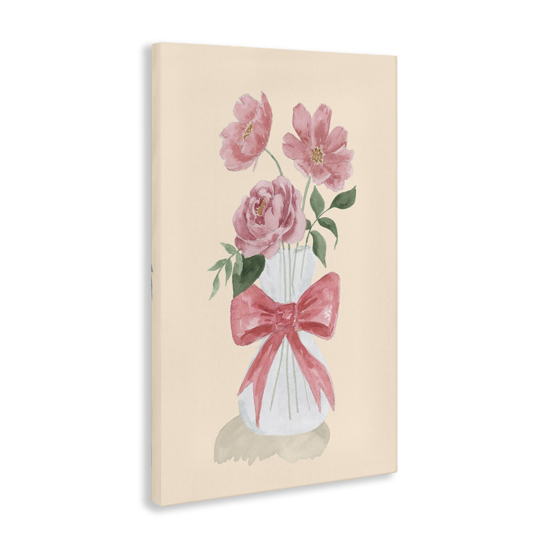 «Chic Vase Of Pink» par Lucille Price, H 24 po x l 16 po