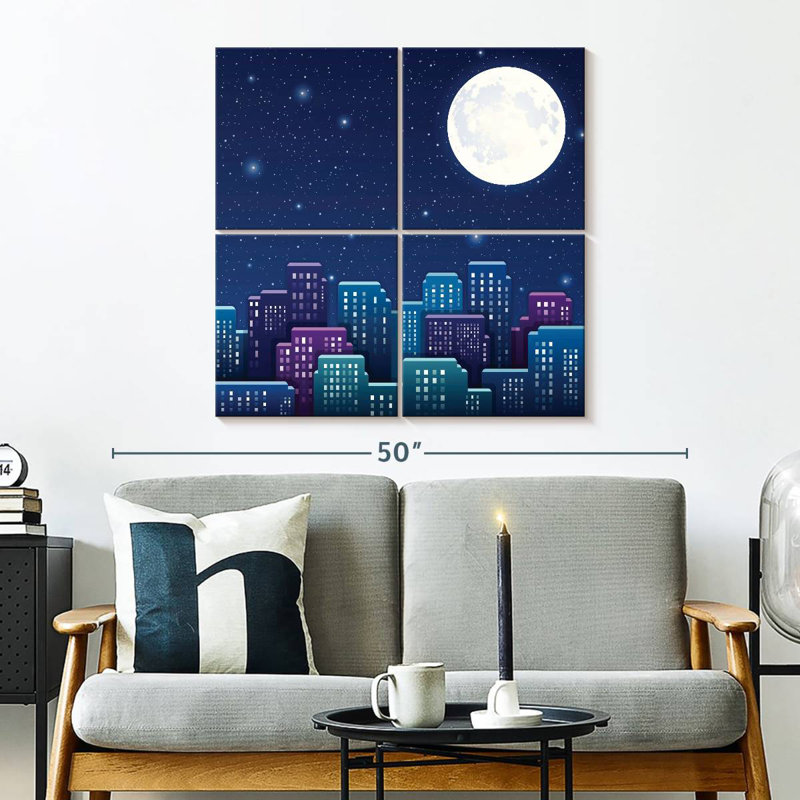 Sireci Starry City Night Sky, 32" H x 32" W