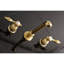 Robinet de baignoire romaine à 3 poignées et 3 poignées Tudor Kingston Brass