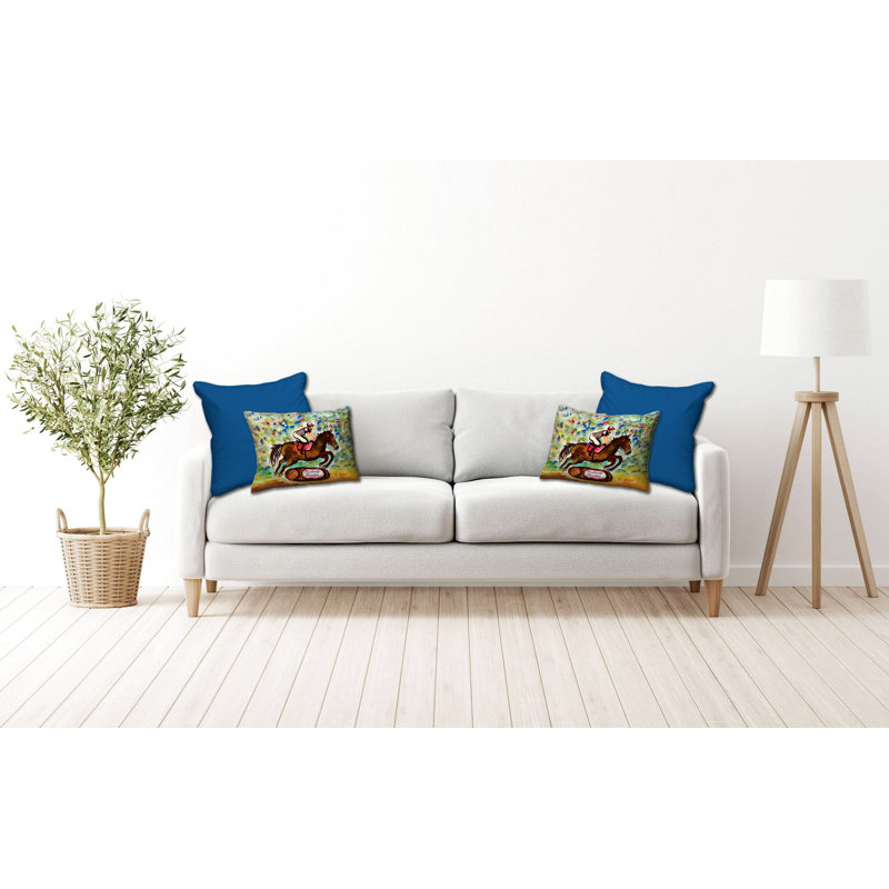 Housse et insert de coussin rectangulaire en polyester pour l'extérieur, H 16 po x l 20 po