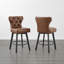 Tabouret de comptoir pivotant touffeté Akeil-810279845-810279840