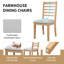 Ensemble de table de salle à manger extensible 5 pièces, table de ferme avec rallonge 18 ", table de cuisine rustique en bois 78" et chaises rembourrées 4 pièces, ensemble de table de salle à manger extensible, naturel-816204320