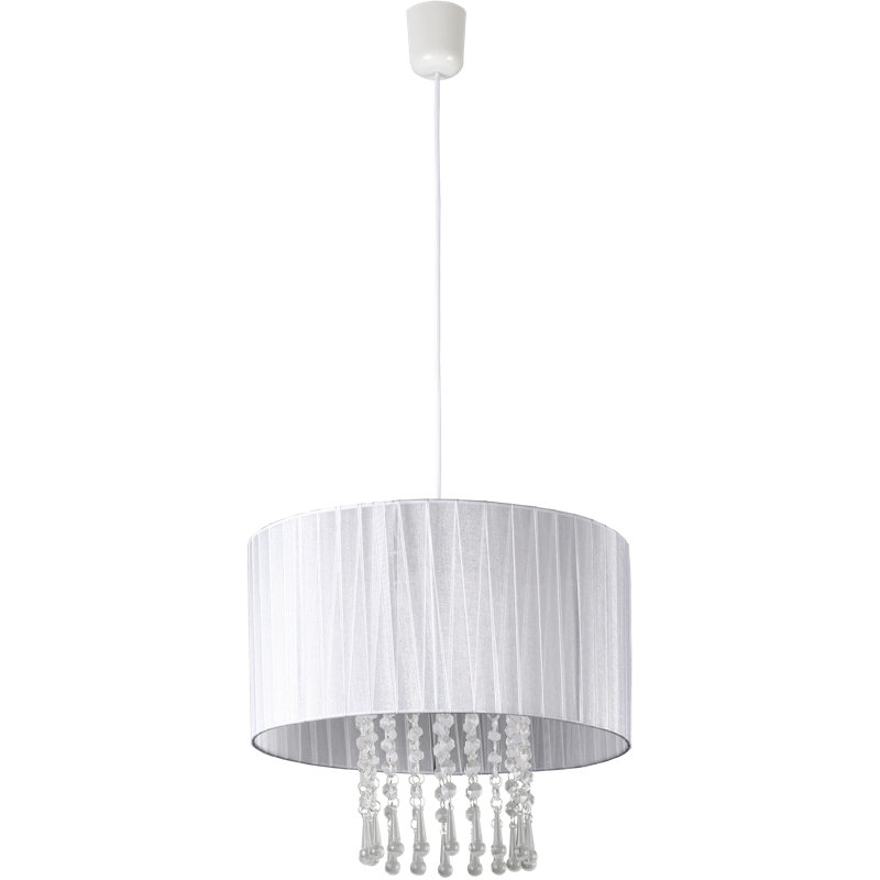 Devan 1 - Light Crystal Drum Pendant