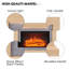 FLAMME Madura Electric Fireplace with surround with 2kW Fireplace Heater Espresso Oak Multiple Colours Available-1844521337-1844521339