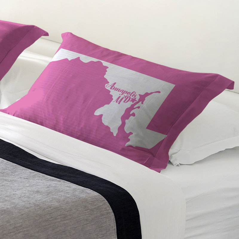Pillow Sham, King, Polyester, Pink