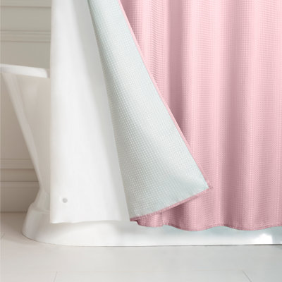 Macie Ombre Shower Curtain with Hooks Included and with Liner Included