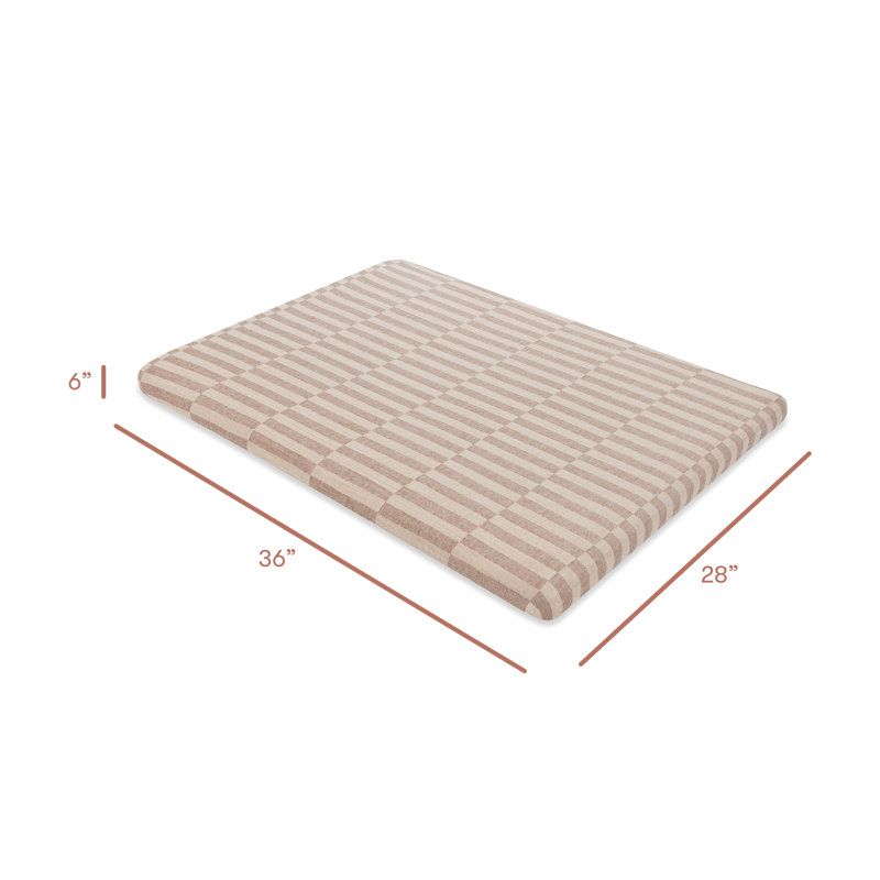 Cocoa Stripe Muslin All-Stages Midi Crib Sheet