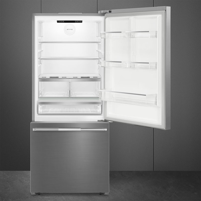 30" Freestanding Bottom-Mount, W/Handles, Auto Ice Maker