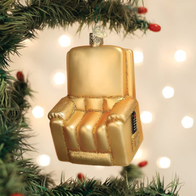4.25'' Glass Holiday Shaped Ornament