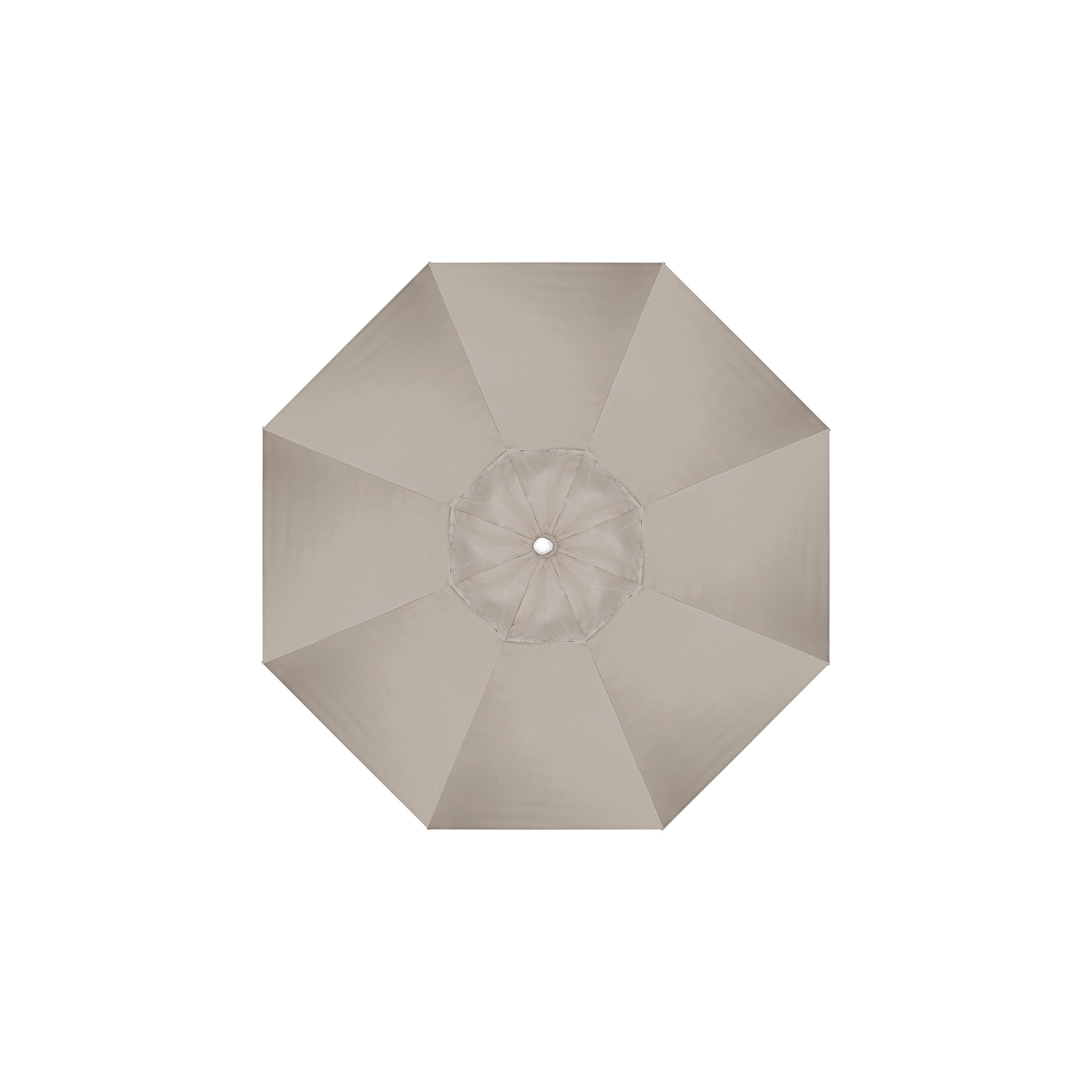 90'' Outdoor Umbrella, Sesame Sunbrella® Linen, White, Sunbrella®