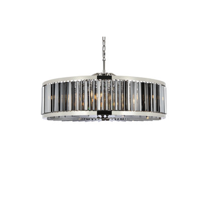 Lustre tambour à intensité variable 10 lumières Dorinda