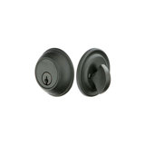 Tuscany Classic Single Cylinder Deadbolt Medium Bronze Finish