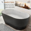 Baignoire de trempage autoportante de 59 po L x 30 po avec robinet-86003673